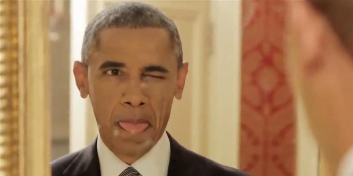 Obama šaškuje v klipe pred zrkadlom, aby pripomenul mladým zdravotné poistenie