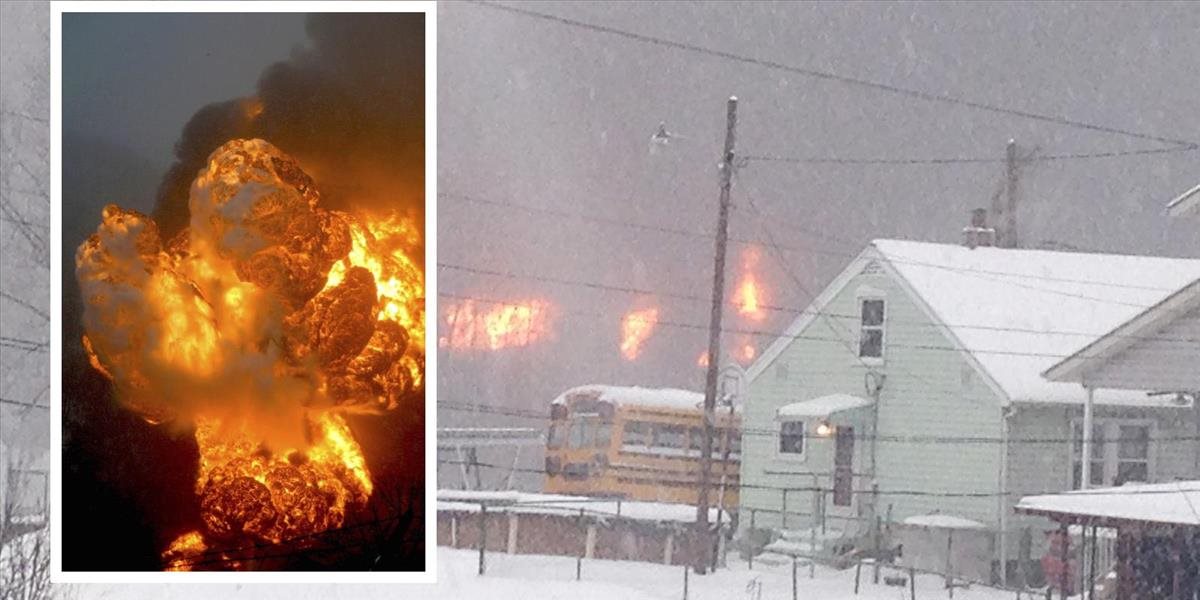 Vykoľajenie vlaku s ropou v americkej Virgínii: Pre obrovský požiar evakuovali dve dediny