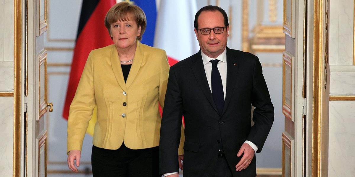 Hollande a Merkelová žiadajú dodržiavanie minských dohôd o Ukrajine