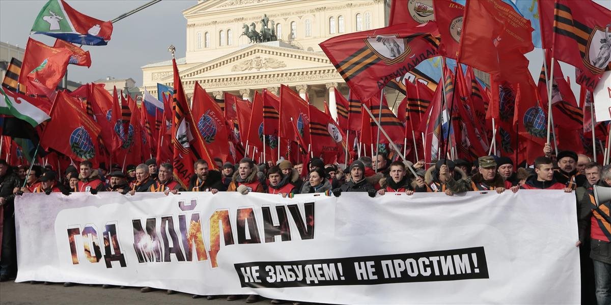 Proti udalostiam v Kyjeve demonštrovali tisíce Rusov