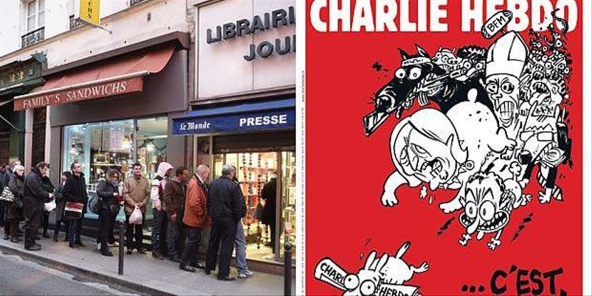 Vyšlo druhé číslo magazínu Charlie Hebdo po masakre zo 7. januára