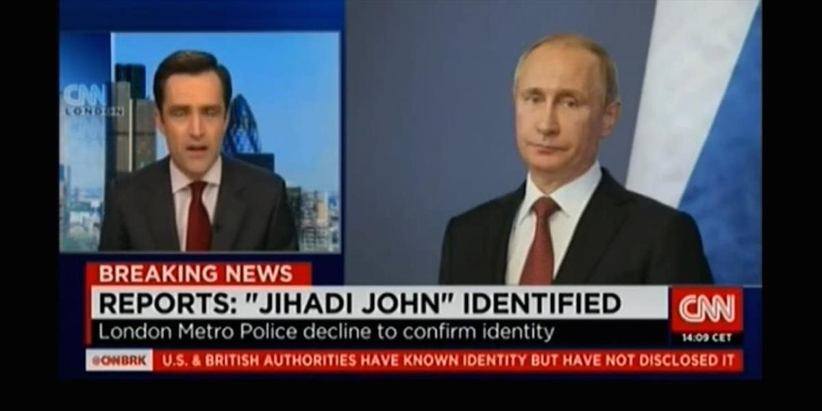 VIDEO CNN omylom zamenila fotografie Džihádistu Johna a Vladimira Putina