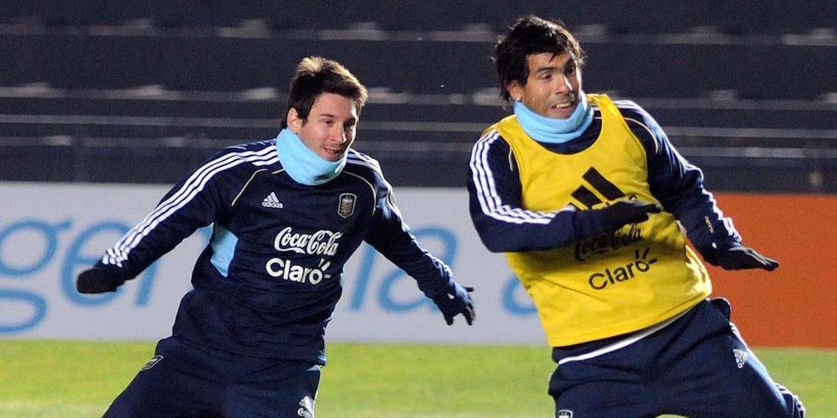 V nominácii Argentíny na prípravu v USA figurujú Messi i Tevez