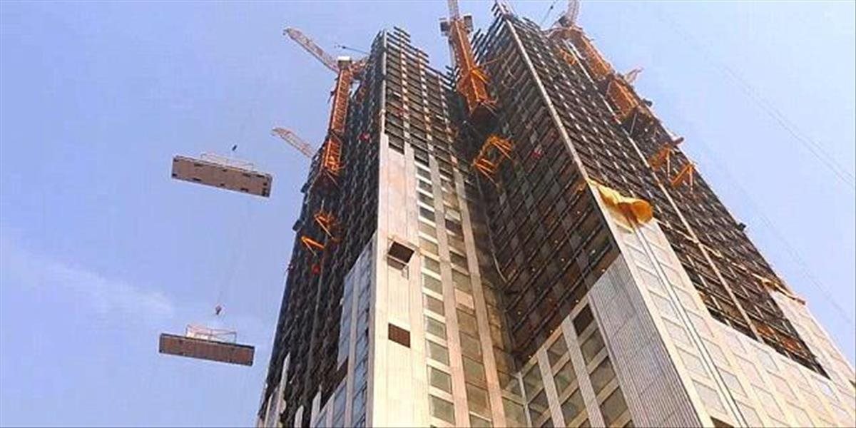 Neuveriteľné VIDEO: Čínsky developer postavil 57-poschodový mrakodrap za 19 dní
