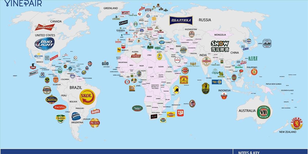 FOTO Toto sú najobľúbenejšie značky piva v jednotlivých krajinách