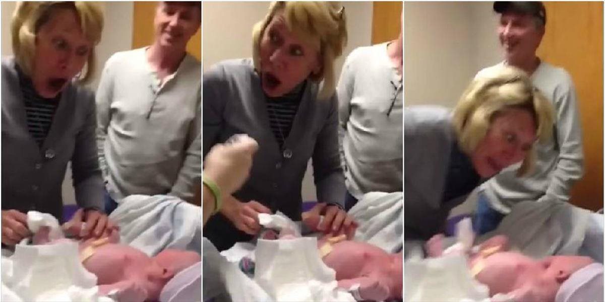 Toto VIDEO je hitom na internete: Babka prišla pozrieť vnučku, zistila, že má vnuka