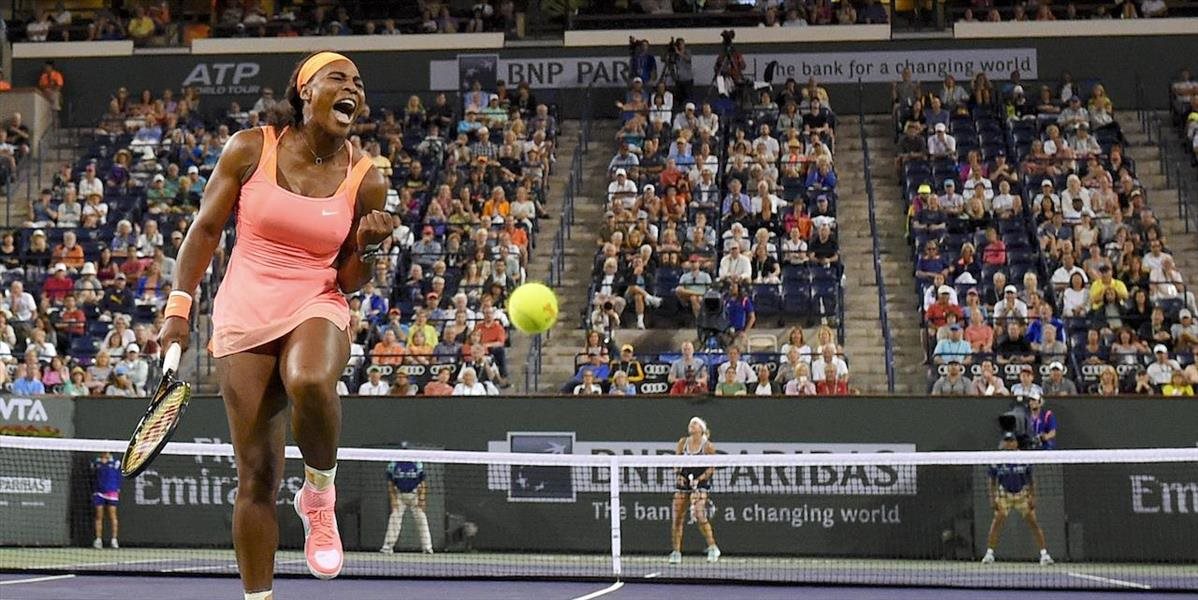 WTA Indian Wells: Serena Williamsová v semifinále turnaja proti Halepovej
