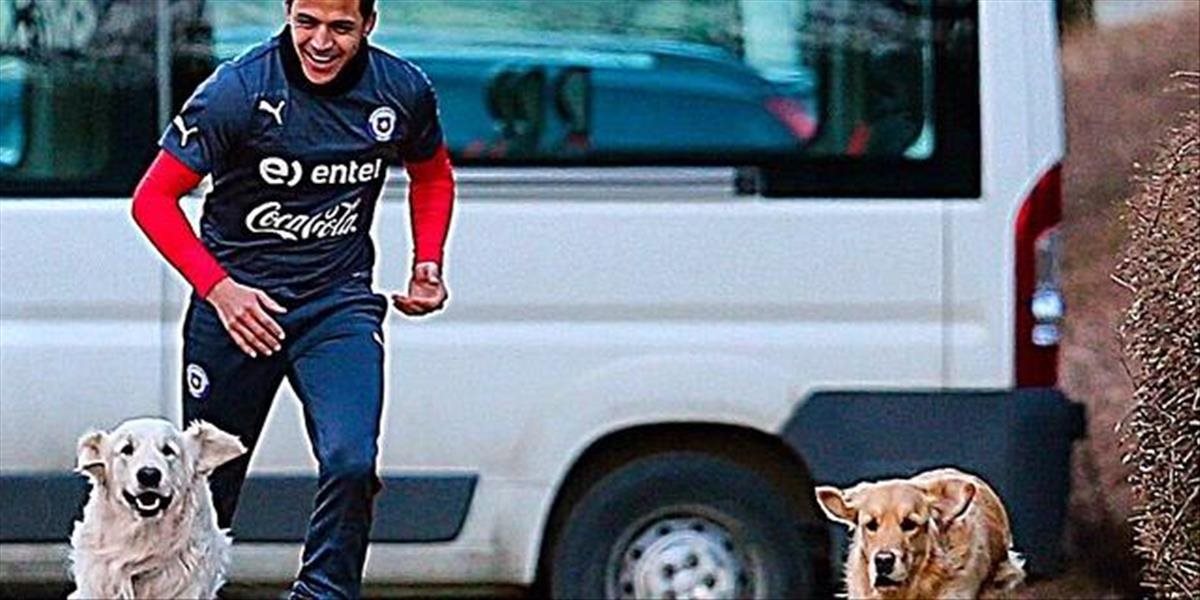 Alexis Sánchez sa na zápas proti Brazílii pripravoval spolu so svojimi psami