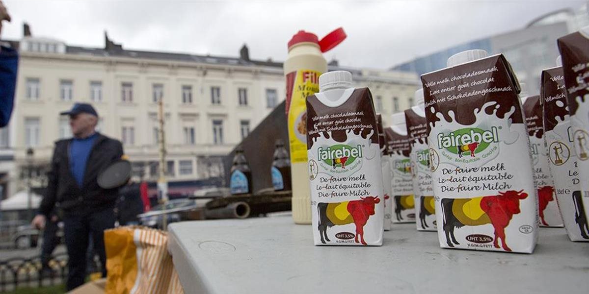 Výrobcovia mlieka v Bruseli demonštrovali proti zrušeniu kvót