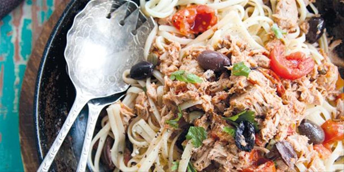 FOTO Recept: Špagety s tuniakom a olivami