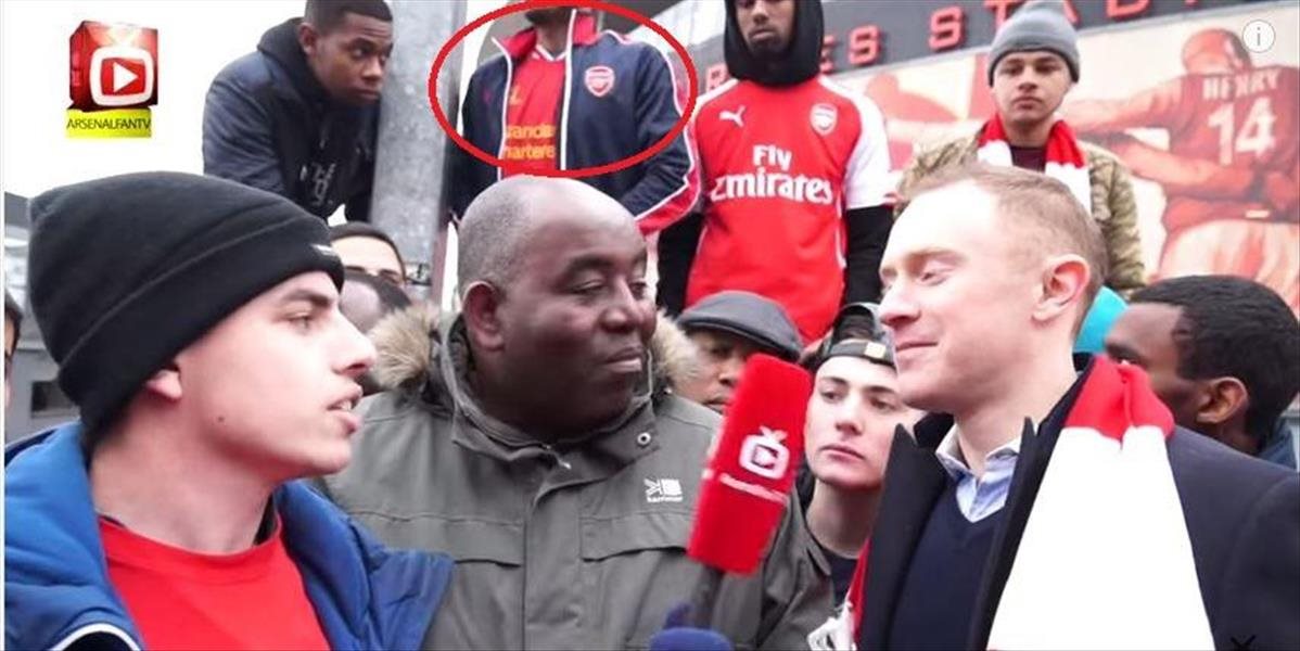 VIDEO Fanúšik Arsenalu si pod bundu obliekol liverpoolsky dres