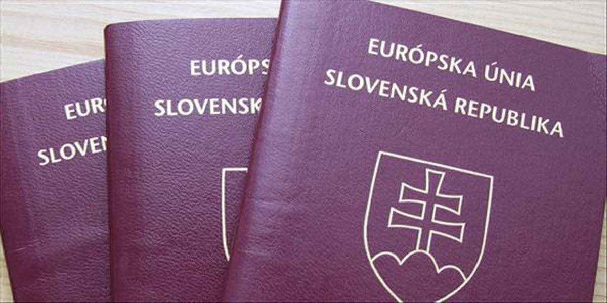 Zákon o občianstve pripravil za necelých päť rokov o slovenský pas 1043 ľudí