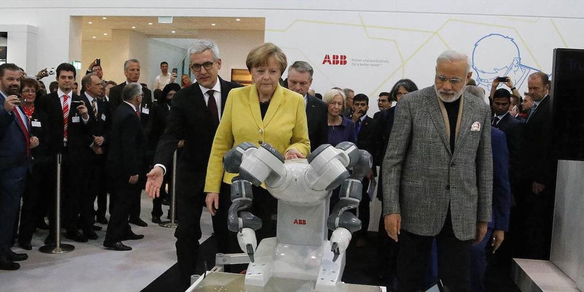 Indický premiér Módí a Merkelová navštívili Hannoverský veľtrh