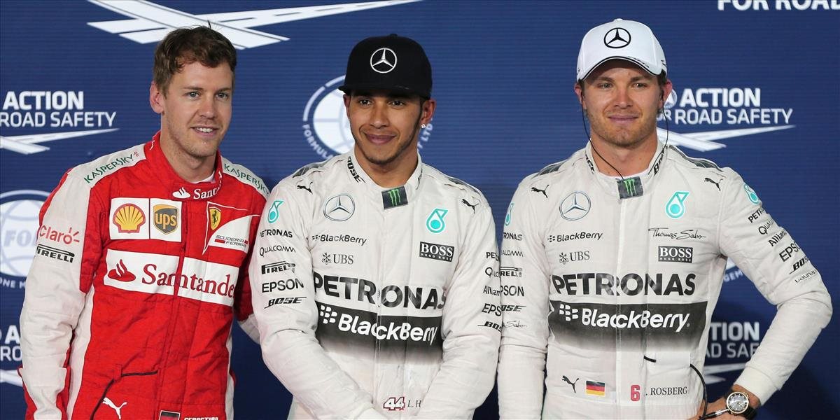 F1: V Bahrajne odštartuje z prvého miesta Hamilton, Vettel rýchlejší ako Rosberg