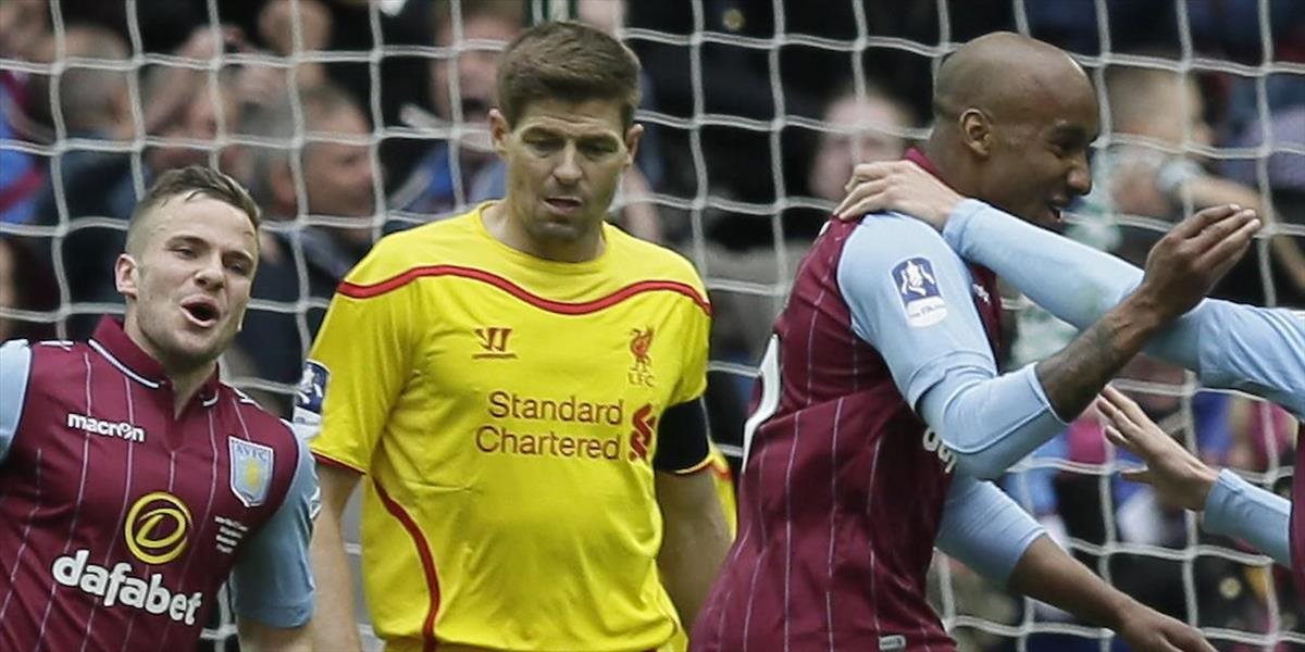 Gerrard sa nerozlúči ziskom FA Cupu, Liverpool nestačil na Aston Villu