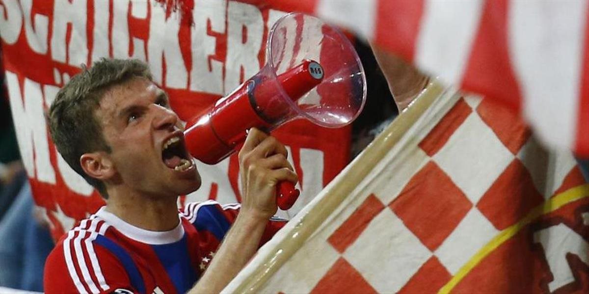 VIDEO Thomas Müller takto oslavoval postup Bayernu Mníchov do semifinále