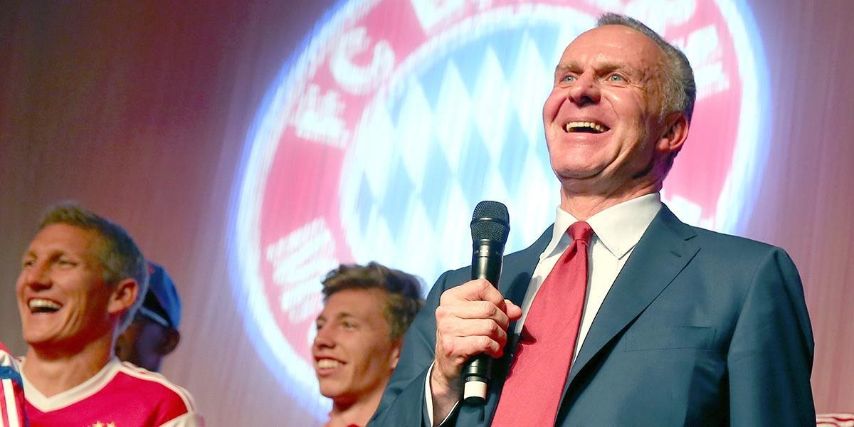 Bayern vyčká s oslavami 25. titulu, Rummenigge: Všetko má svoj čas
