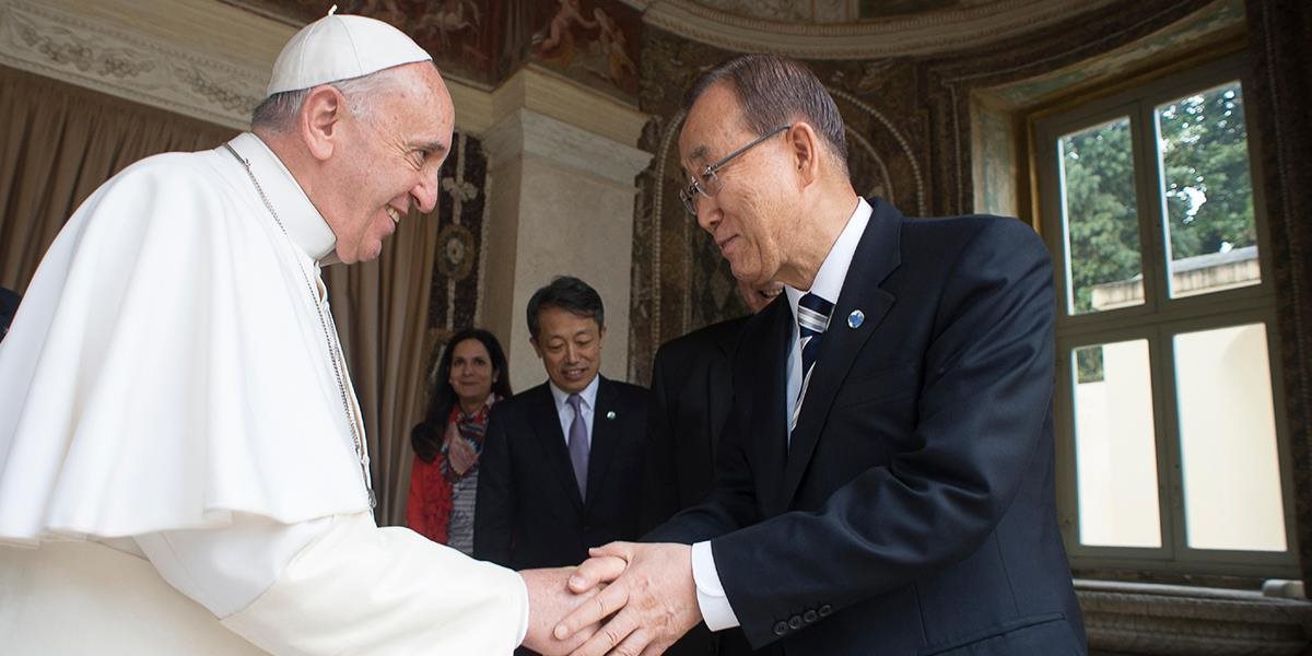 Šéf OSN pochválil pápeža, že nazval klimatické zmeny morálnym imperatívom