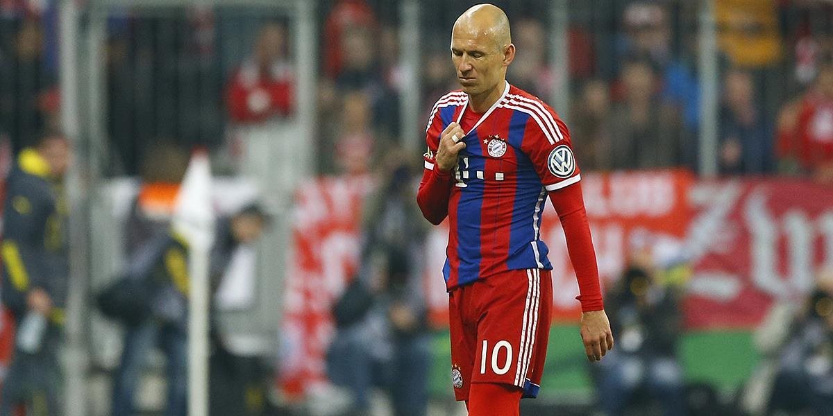Robben má po sezóne, Lewandowski zlomený nos a čeľusť