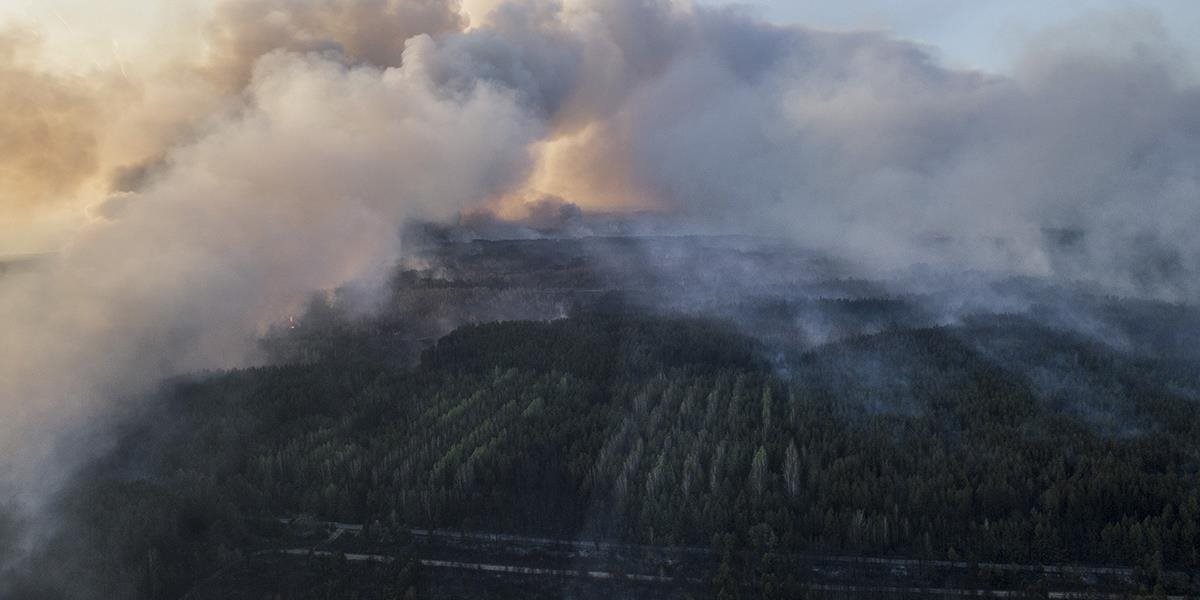 Plocha požiaru okolo černobyľskej elektrárne sa znížila na 70 hektárov