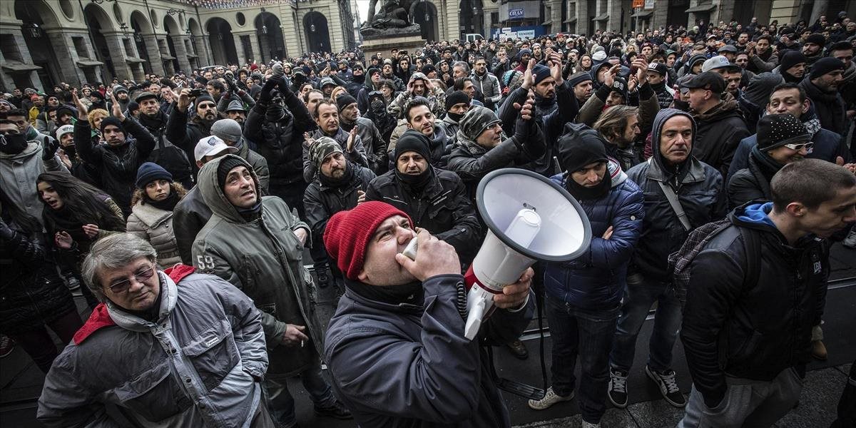 Talianski učitelia a študenti demonštrovali proti reforme školstva