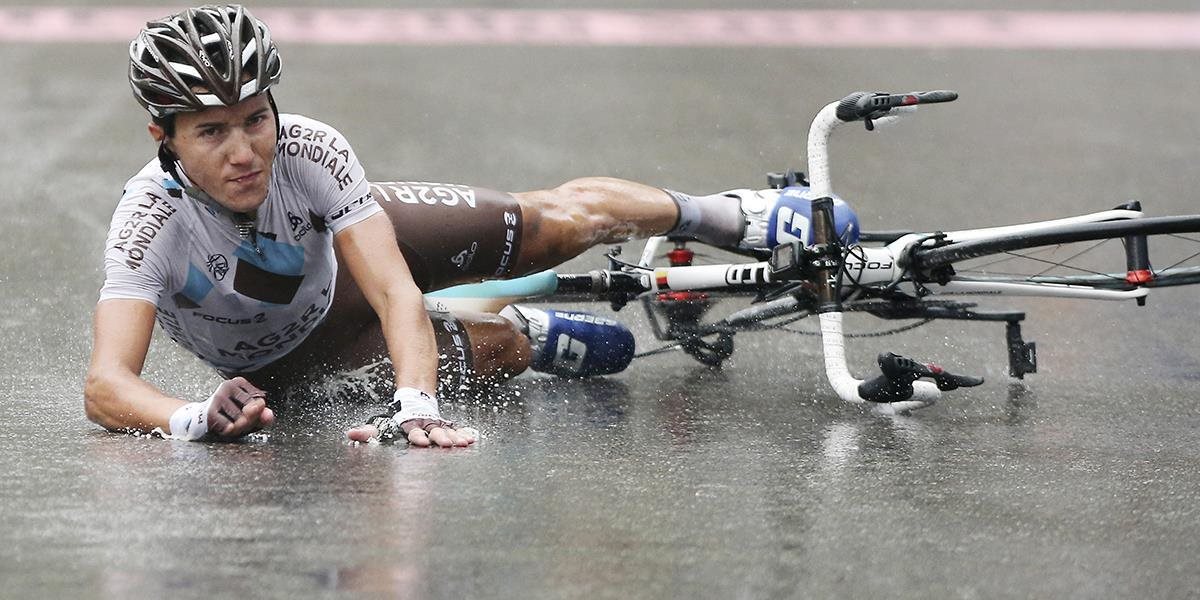 Talian Pozzovivo mal v 3. etape Giro d'Italia ťažký pád