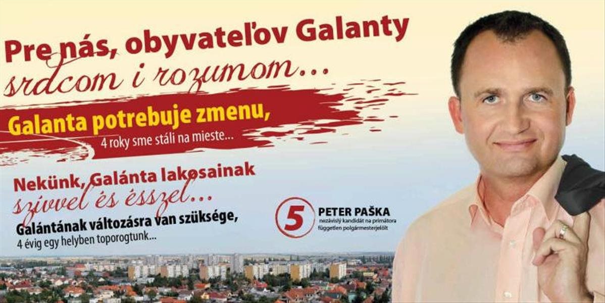 Primátor Galanty Paška skončil v policajnej cele