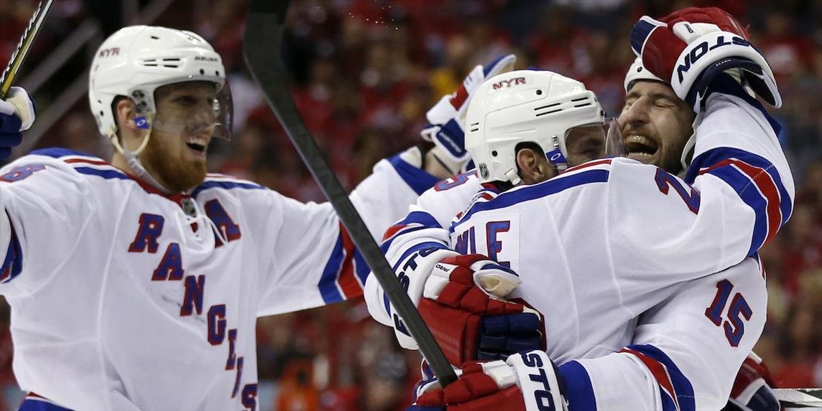 NHL: Rangers obrátili sériu a vyradili Washington