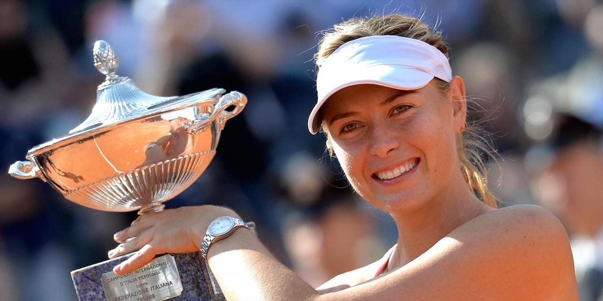 WTA Rím: Šarapovová víťazkou turnaja
