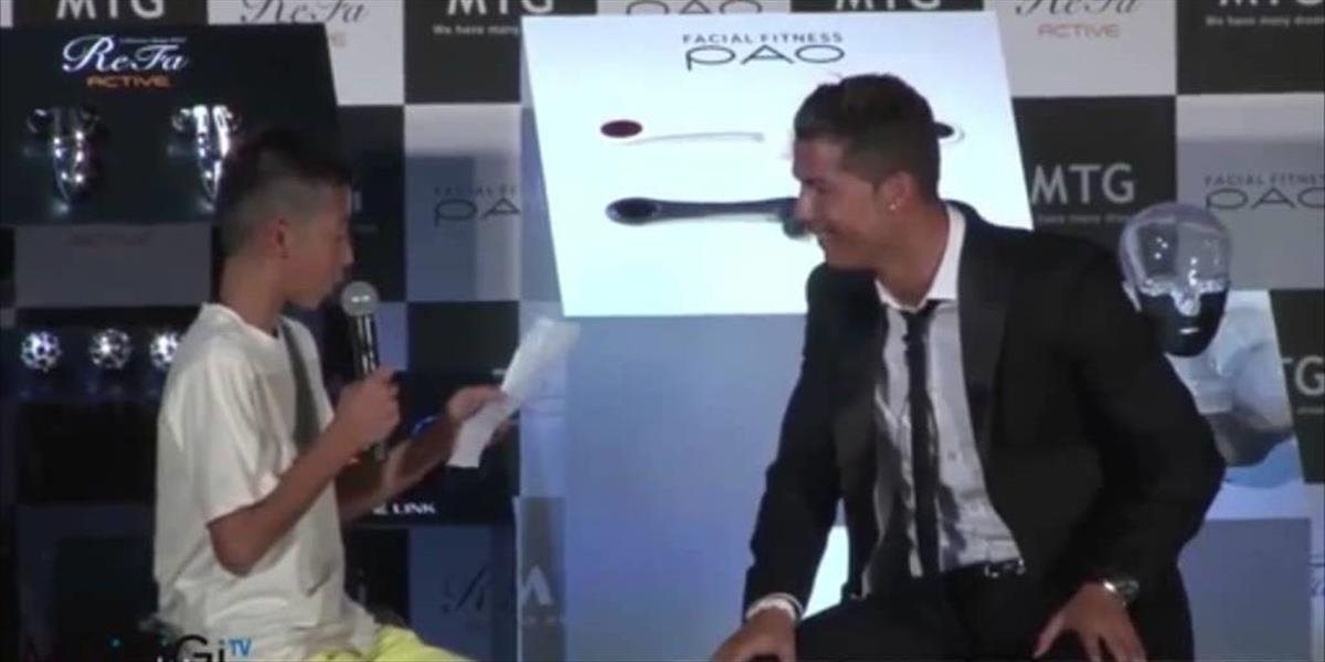 VIDEO Cristiano Ronaldo sa zastal japonského chlapca