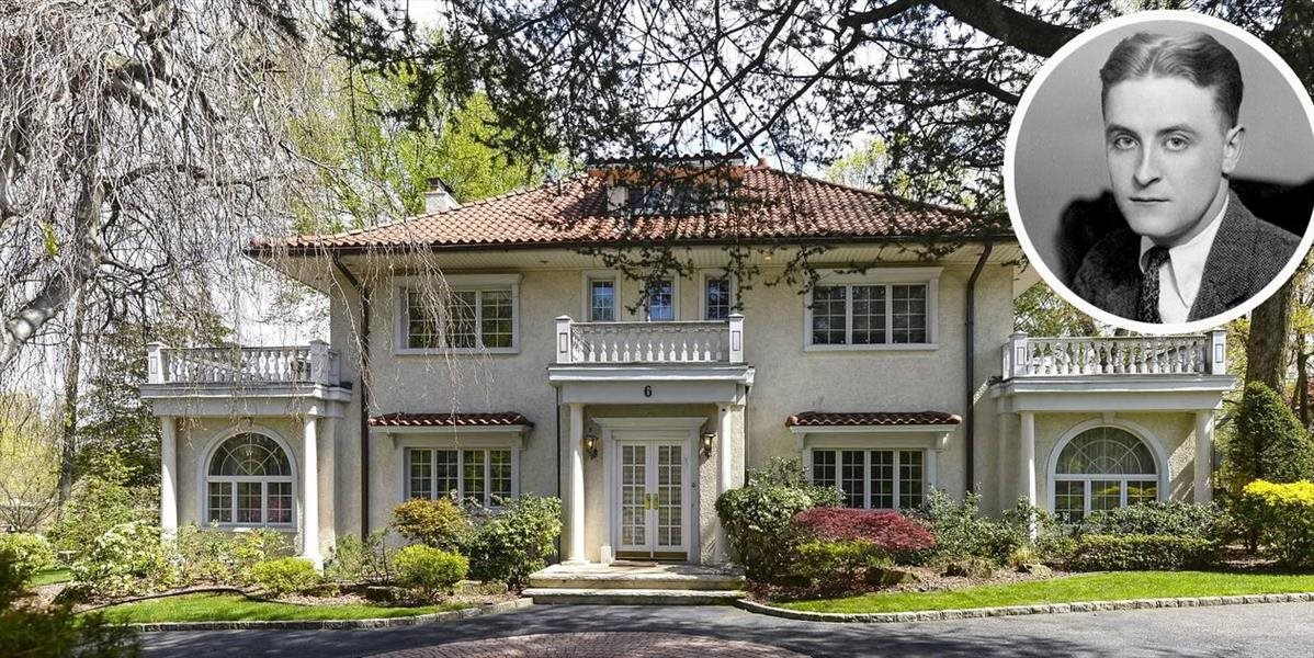 Predávajú dom Francisa Scotta Fitzgeralda, kde napísal Veľkého Gatsbyho
