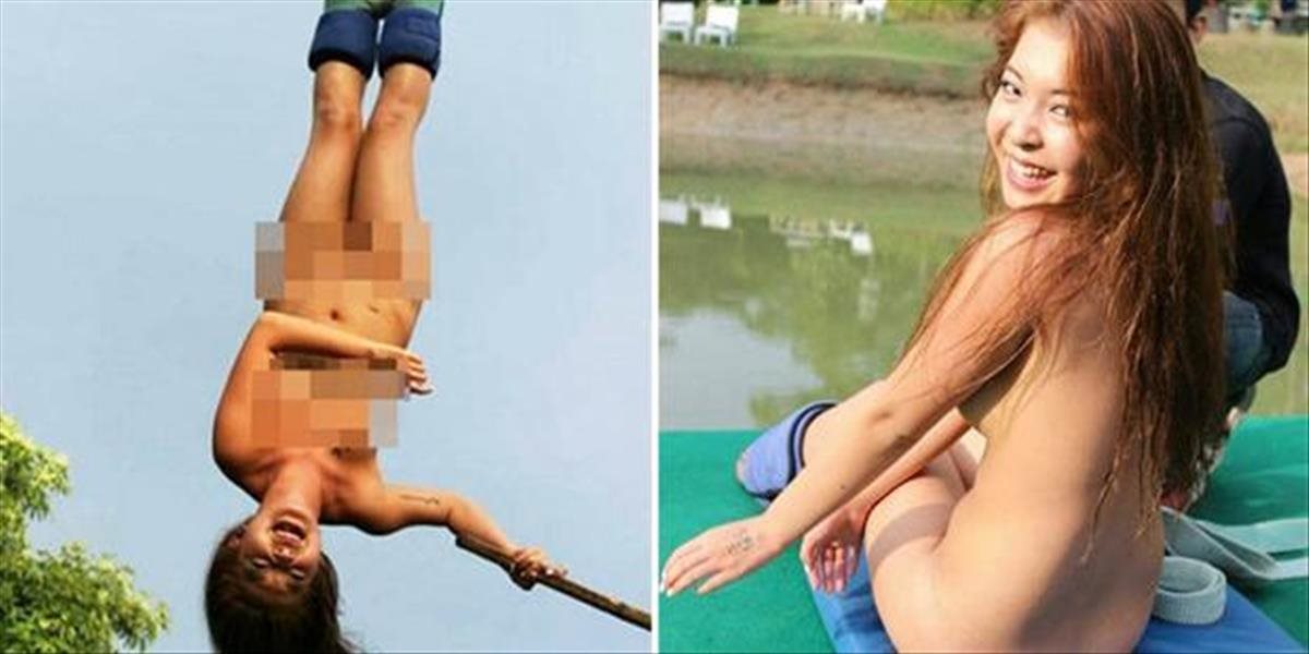 VIDEO Krásna Číňanka skočila nahá bungee, dostala pokutu