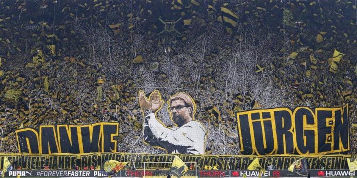 VIDEO Fanúšikovia Borussie Dortmund pripravili trénerovi Kloppovi neuveriteľnú rozlúčku