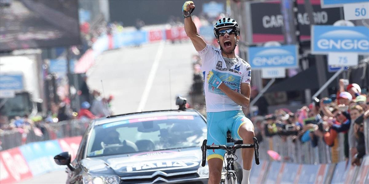 Talian Aru vyhral 19. etapu Gira, v ružovom pokračuje Contador