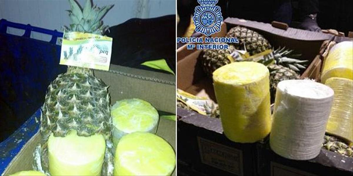 VIDEO Španielska polícia objavila 200 kíl kokaínu ukrytý v ananásoch, zatkla troch ľudí