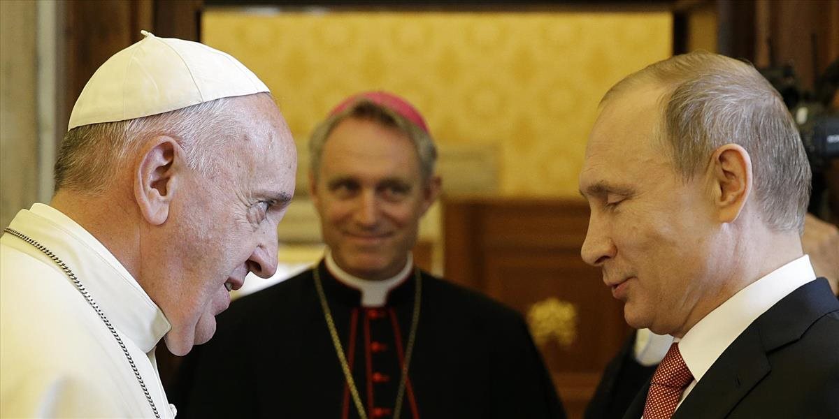 Pápež František prijal Vladimira Putina na súkromnej audiencii
