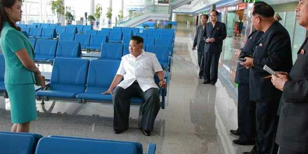 Vodca Kim Čong-un si prezrel nový luxusný letiskový terminál v Pchjongjangu