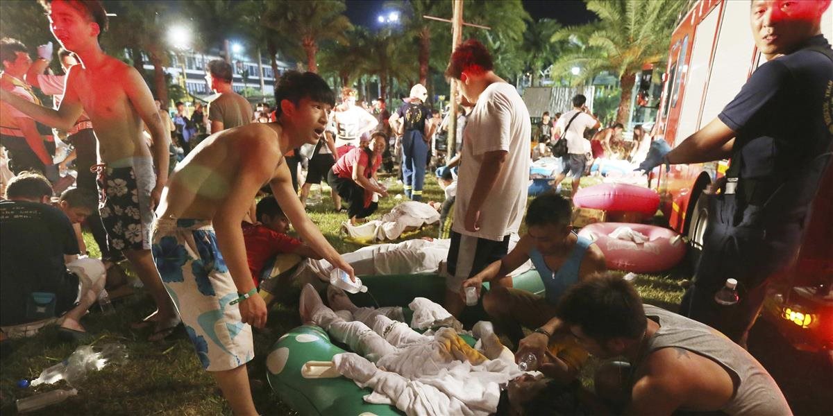 Explózia v taiwanskom zábavom parku si vyžiadala najmenej 350 zranených