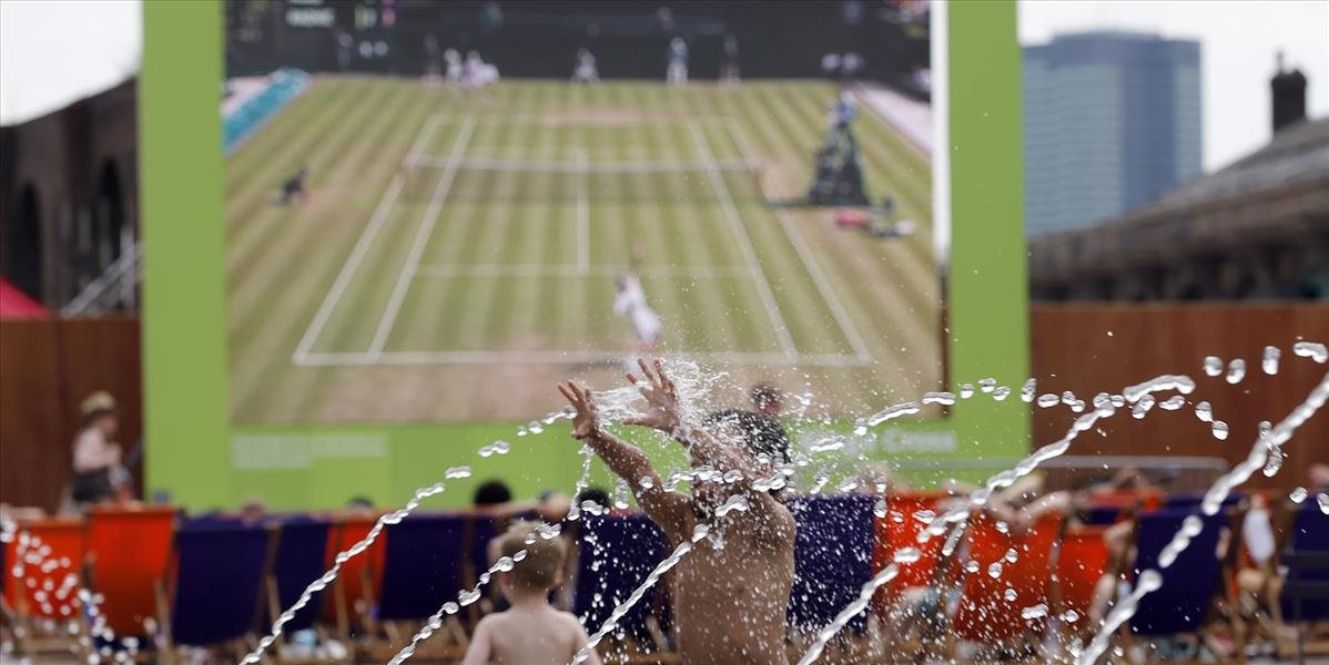 Wimbledon: Londýnsky turnaj zažíva rekordne horúci deň