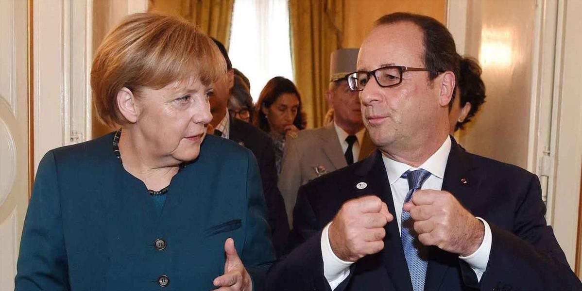 Merkelová a Hollande sa vyslovili za summit lídrov eurozóny v utorok