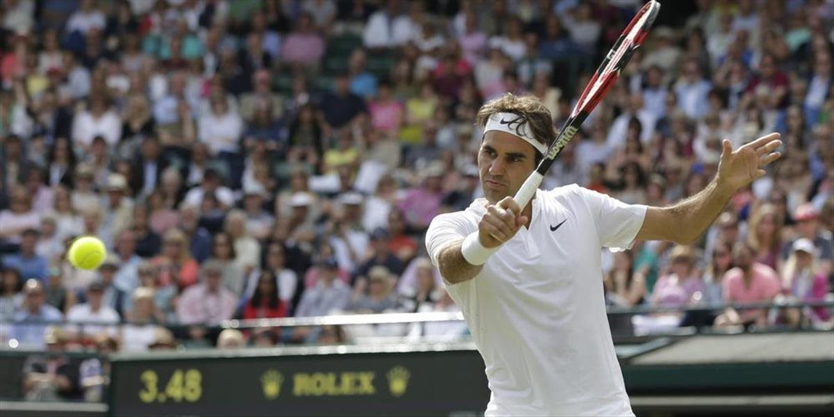 Wimbledon: Federer jubilejný 10. raz do londýnskeho semifinále