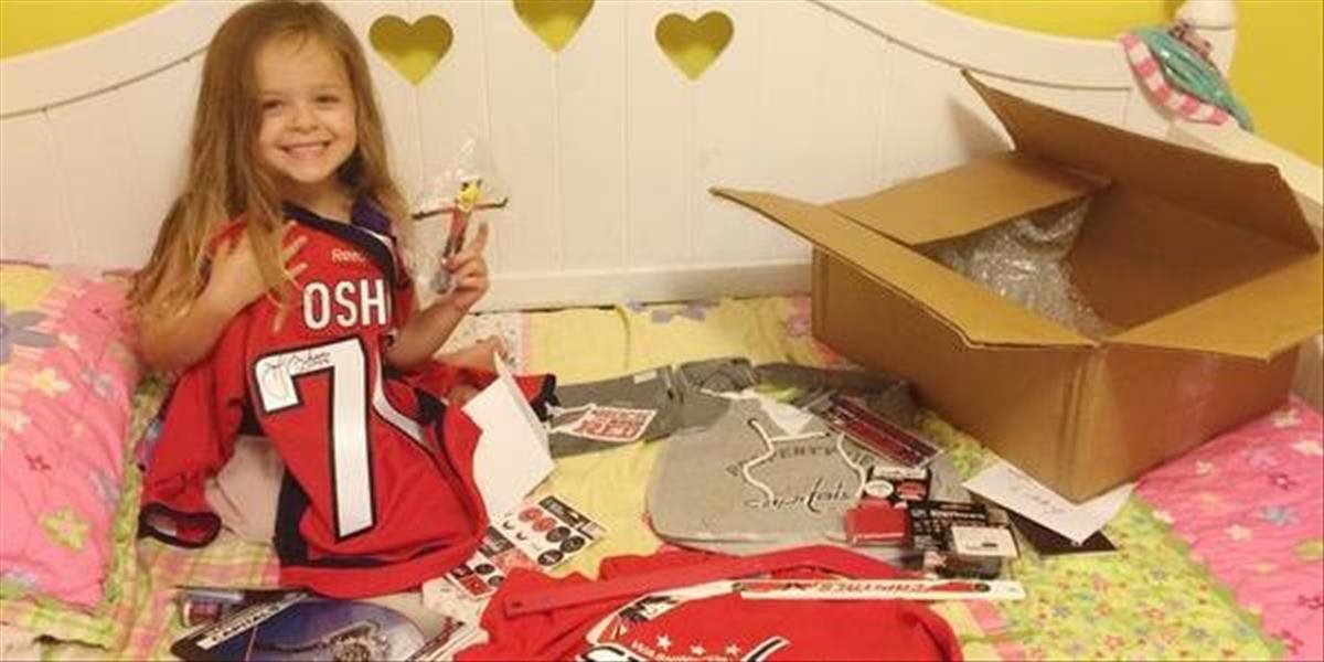 NHL: Oshie poslal malej Libby Lu podpísaný dres Washingtonu