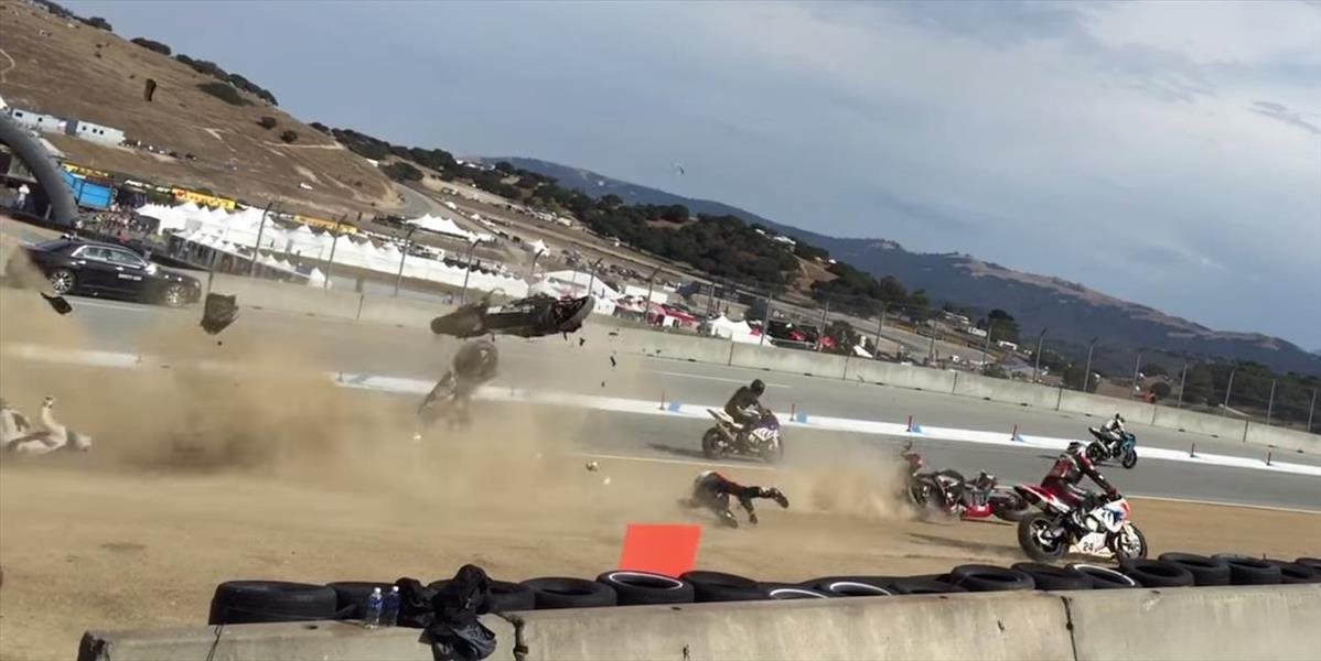 VIDEO Reťazová zrážka motocyklov: Dvaja mŕtvi na pretekoch v Kalifornii