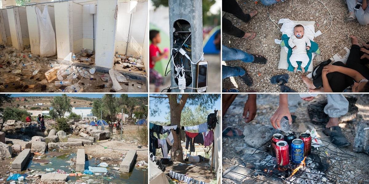FOTO Neľudské podmienky: Takto žijú utečenci v gréckych dovolenkových destináciach
