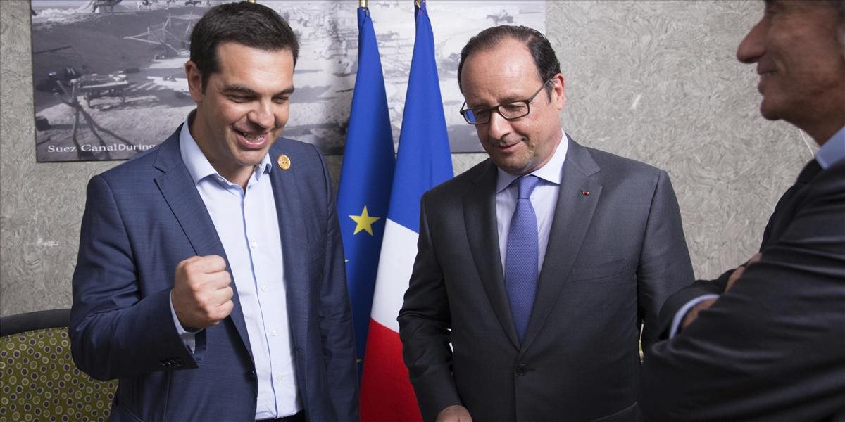 Hollande a Tsipras očakávajú dohodu o Grécku po 15. auguste