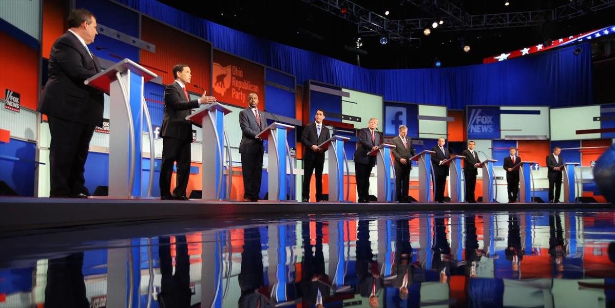 Debata republikánov mala väčšiu sledovanosť v USA ako volebná noc 2012