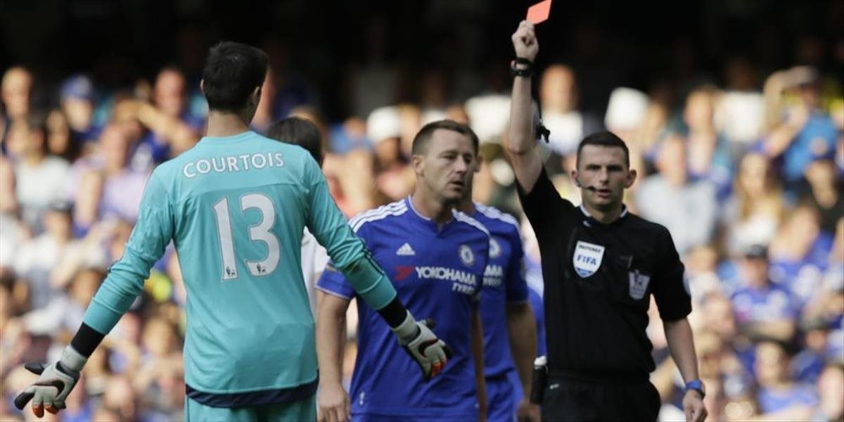 Chelsea sa odvolá proti červenej karte pre Courtoisa
