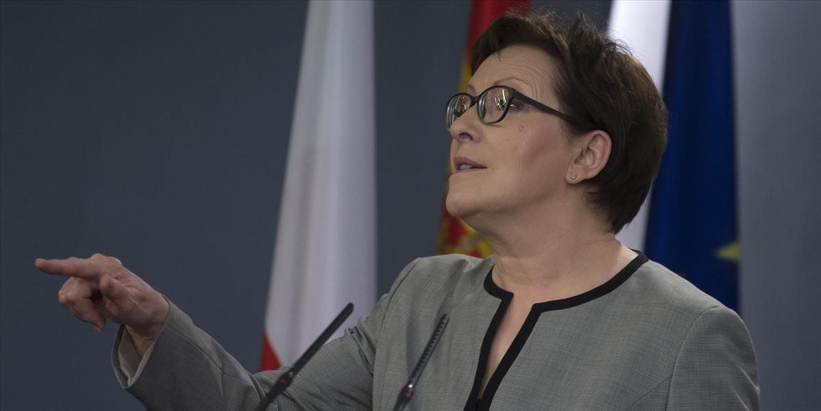 Poľská premiérka vyjadrila sklamanie z rozhodnutia prezidenta o referende