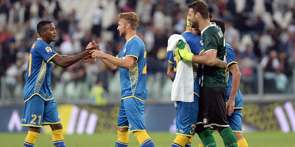 Juventus prekvapujúco prehral s Udinese 0:1