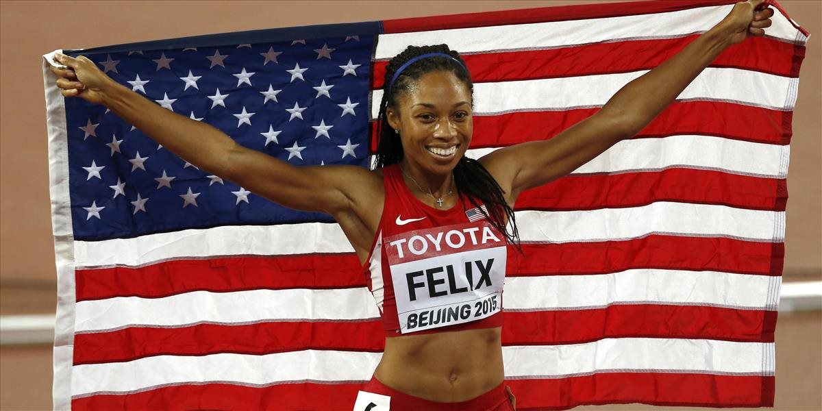 MS: Američanka Felixová na ženskej štvrtke získala ďalšie zlato, už ich nazbierala 9